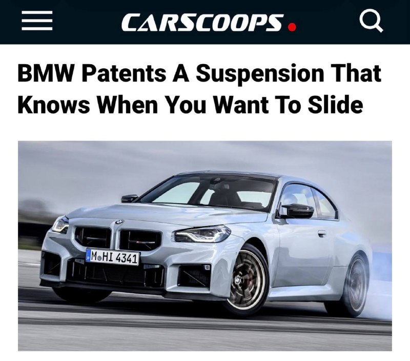 BMW разрабатывает подвеску, которая сама помогает уйти в дрифт