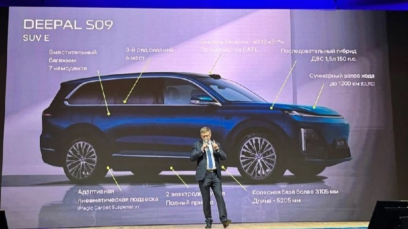 Deepal S09 официально анонсирован для России: характеристики флагманского кроссовера