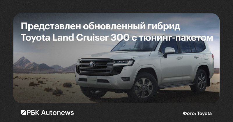 Toyota представила гибридный Land Cruiser 300 в Японии Toyota представила гибридный Land Cruiser 300 в Японии