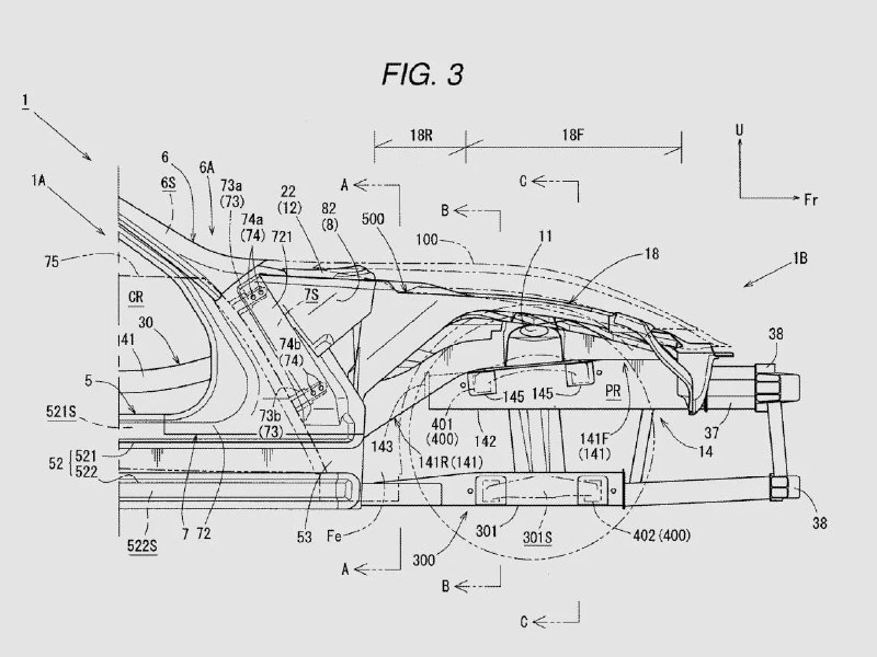 Mazda запатентовала сверхжёсткий кузов для нового поколения MX-5