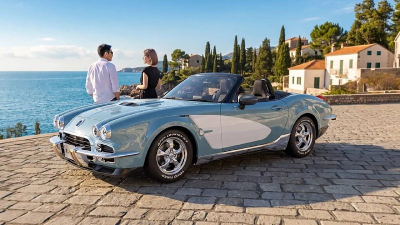 Mitsuoka LA1 — ретро-родстер на базе Mazda MX-5 в стиле Corvette C1