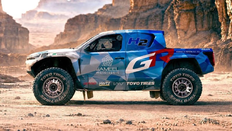 Toyota представила водородный внедорожник DKR GR FC Hilux для «Дакара» Toyota представила водородный внедорожник DKR GR FC Hilux для «Дакара»