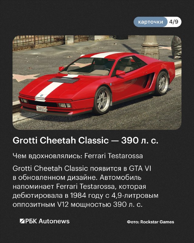 GTA VI: девять самых быстрых автомобилей в новой части GTA VI: девять самых быстрых автомобилей в новой части