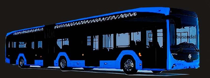 Рендер электробуса-гармошки КАМАЗ семейства А5 для Москвы: преемник модели 6292 Рендер электробуса-гармошки КАМАЗ семейства А5 для Москвы: преемник модели 6292