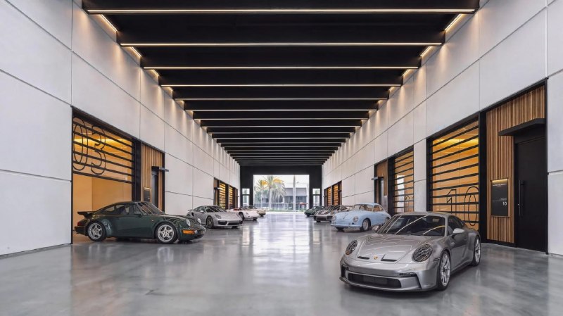 Porsche Design Concours: частные автостудии с баром, ванной и клубом со спа Porsche Design Concours: частные автостудии с баром, ванной и клубом со спа