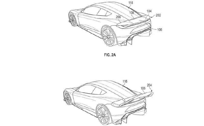 Tesla запатентовала скрытое антикрыло для Roadster Tesla запатентовала скрытое антикрыло для Roadster