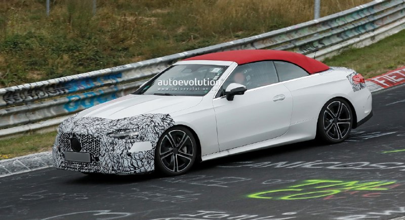 Обновлённый Mercedes CLE Cabriolet заметили на Нюрбургринге
