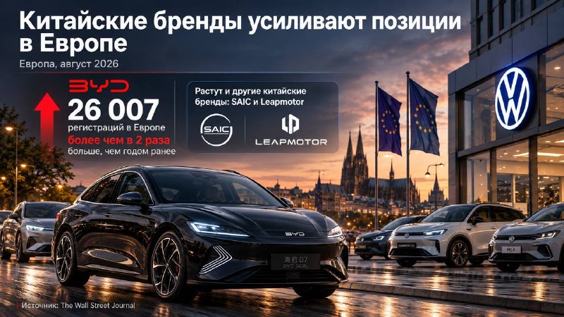 Китайские автобренды растут в Европе быстрее рынка Китайские автобренды растут в Европе быстрее рынка