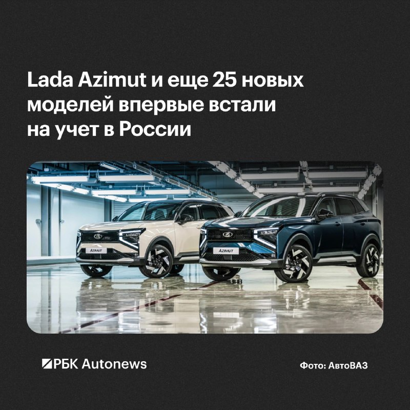 В России зарегистрировали рекордные 26 новых моделей автомобилей в сентябре В России зарегистрировали рекордные 26 новых моделей автомобилей в сентябре