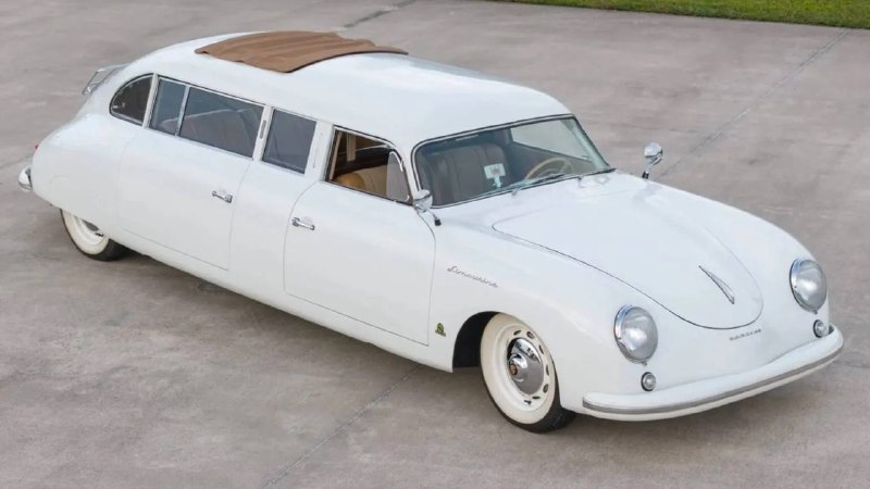 В США продают самый странный Porsche 356: спорткар превратили в свадебный лимузин