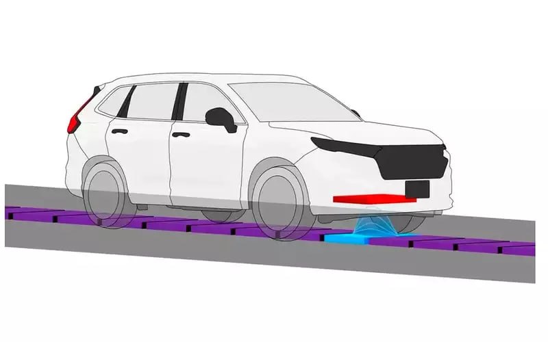 Honda создаёт беспроводную зарядку электромобилей во время движения