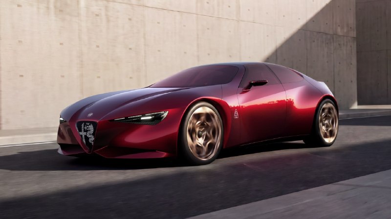 Alfa Romeo Cuorerosso: концепт с гибридным V6 и дверями в стиле Rolls-Royce