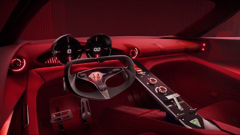 Alfa Romeo Cuorerosso: концепт с гибридным V6 и дверями в стиле Rolls-Royce