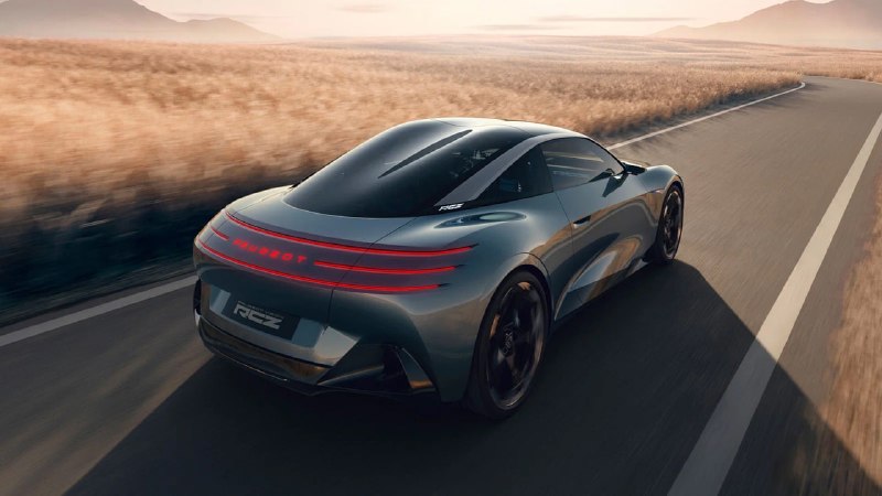 Peugeot показала в Париже 500-сильный электрический концепт RCZ Vision