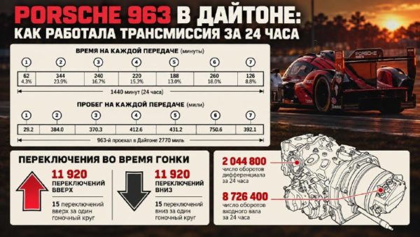 Ад для коробки: 24 часа Дейтоны и 23 840 переключений