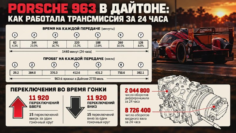 Ад для коробки: 24 часа Дейтоны и 23 840 переключений Ад для коробки: 24 часа Дейтоны и 23 840 переключений