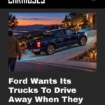 Ford запатентовал систему, которая поможет пикапам прятаться от воров