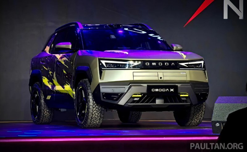 Omoda представила концепт X: угловатый кузов, брод до 700 мм и салон в духе суперкара