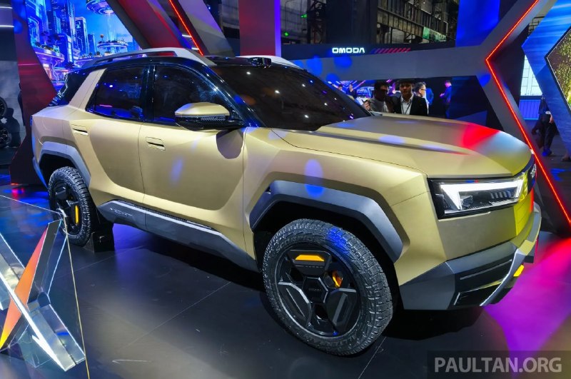 Omoda представила концепт X: угловатый кузов, брод до 700 мм и салон в духе суперкара
