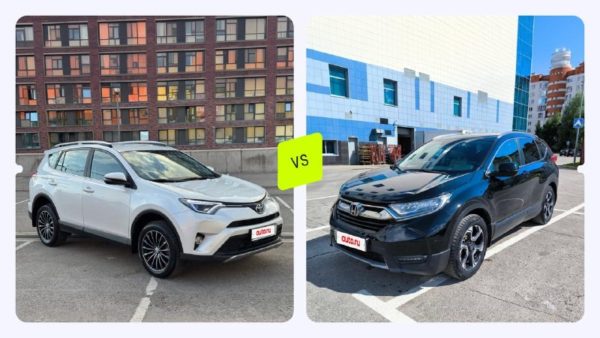 Toyota RAV4 против Honda CR-V: сравнение кроссоверов с разницей в 10 000 рублей