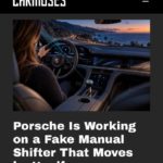 Porsche запатентовала рычаг, имитирующий механическую коробку передач