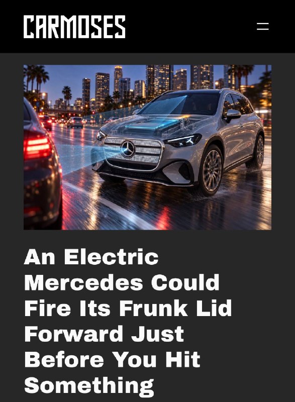 Mercedes-Benz запатентовала выдвижную зону безопасности для электромобилей
