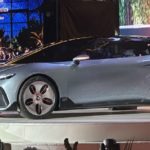 Chery показала концепт Lepas Aura с дисплеем вместо решётки радиатора