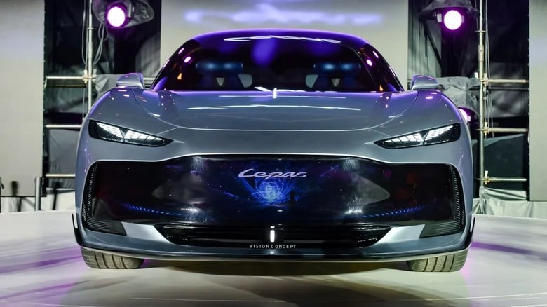 Chery показала концепт Lepas Aura с дисплеем вместо решётки радиатора Chery показала концепт Lepas Aura с дисплеем вместо решётки радиатора