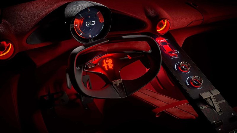 Alfa Romeo Cuorerosso: интерьер без центрального экрана